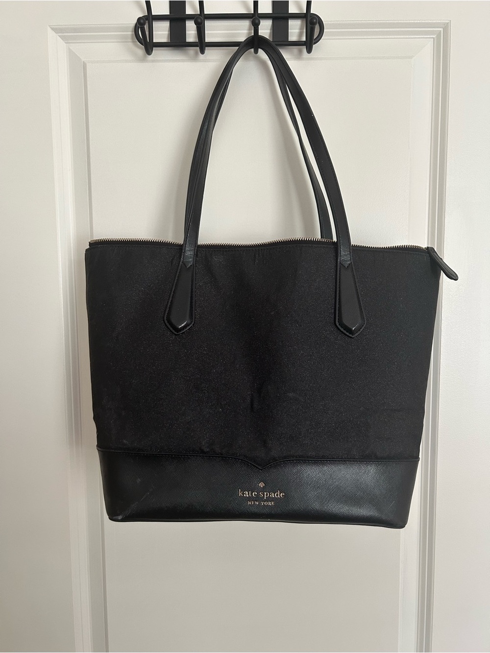 kate spade Black Glitter Tote